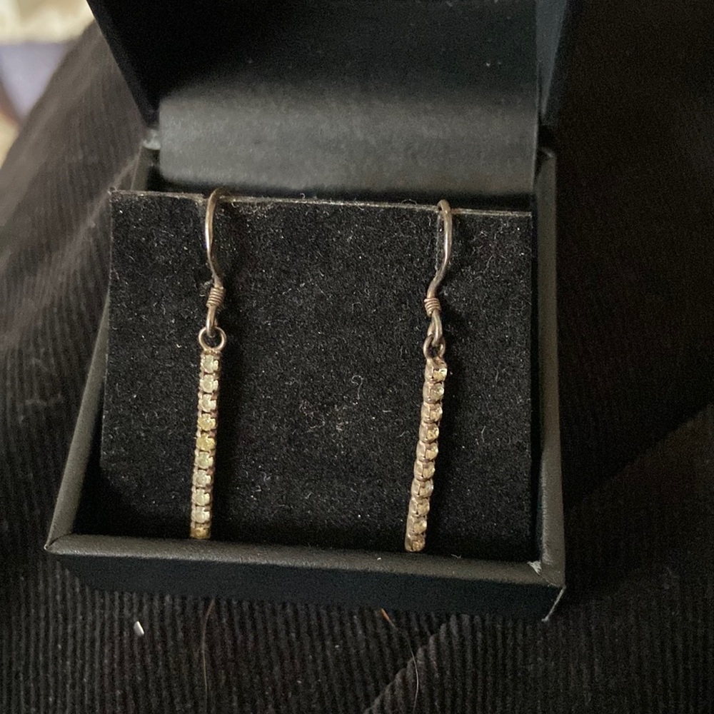 Sterling silver earrings. New